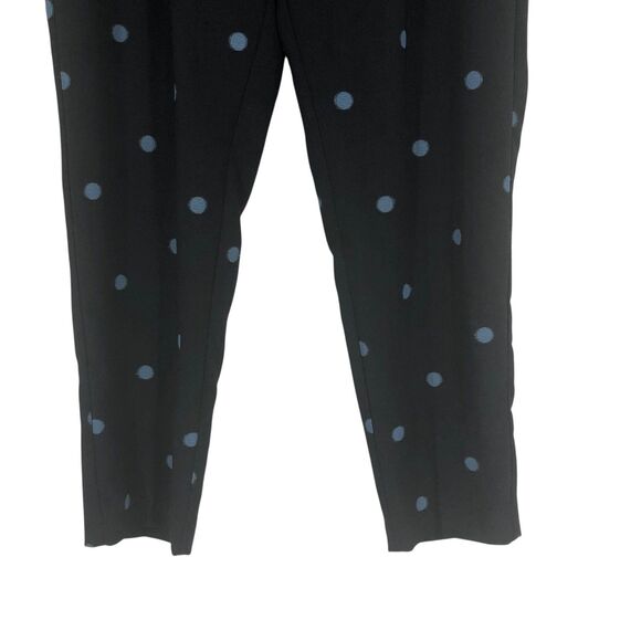 NWOT Women’s Zara Black w/Blue Polkadots Pants, Business Casual, Officecore SZ M - Picture 8 of 11